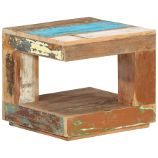 vidaXL tömör újrahasznosított fa dohányzóasztal 45 x 45 x 40 cm bútor