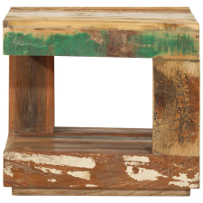 vidaXL tömör újrahasznosított fa dohányzóasztal 45 x 45 x 40 cm (338008) bútor