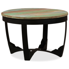 vidaXL tömör újrahasznosított fa dohányzóasztal 60 x 40 cm (244672) bútor