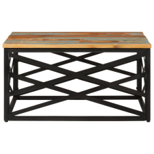 vidaXL tömör újrahasznosított fa dohányzóasztal 68 x 68 x 35 cm (330075) bútor