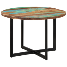 vidaXL tömör újrahasznosított fa étkezőasztal 110 x 75 cm bútor