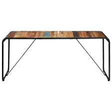 vidaXL tömör újrahasznosított fa étkezőasztal 180 x 90 x 76 cm (247862) bútor