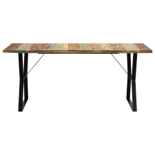 vidaXL tömör újrahasznosított fa étkezőasztal 180 x 90 x 76 cm (247946) bútor