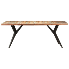 vidaXL tömör újrahasznosított fa étkezőasztal 200 x 90 x 76 cm (323573) bútor
