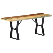 vidaXL tömör újrahasznosított fa pad 110 cm bútor