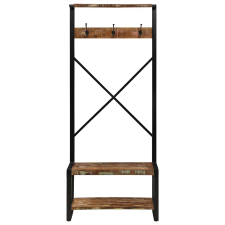 vidaXL tömör újrahasznosított fa ruhatartó állvány 80x40x190 cm (4015962) bútor