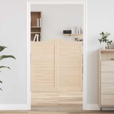 vidaXL tömörfa fenyőfa lengőajtók lamellás kialakítású 1 pár 100x100cm nyílászáró