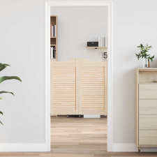 vidaXL tömörfa fenyőfa lengőajtók lamellás kialakítású 1 pár 80x80 cm nyílászáró