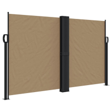 vidaXL tópszínű behúzható oldalsó napellenző 140 x 1000 cm kerti bútor
