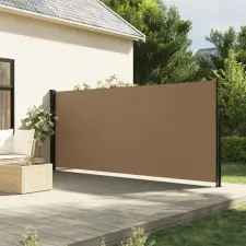 vidaXL Tópszínű behúzható oldalsó napellenző 160 x 500 cm kerti bútor