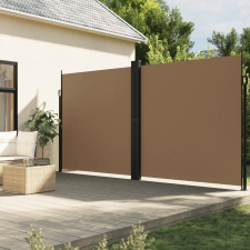 vidaXL tópszínű behúzható oldalsó napellenző 220 x 1200 cm kerti bútor