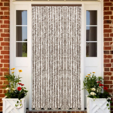vidaXL tópszínű és fehér zsenília rovarfüggöny 90 x 220 cm szúnyogháló