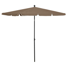 vidaXL Tópszínű napernyő rúddal 210 x 140 cm kerti bútor
