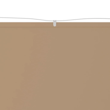vidaXL tópszínű oxford-szövet függőleges napellenző 60 x 1200 cm (148401) kerti bútor