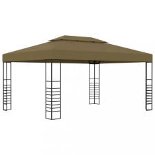 vidaXL Tópszínű pavilon 3 x 4 m 180 g/m² kerti bútor