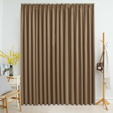 vidaXL tópszínű sötétítőfüggöny kampókkal 290 x 245 cm lakástextília