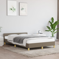 vidaXL tópszínű szövet ágykeret fejtámlával 120 x 200 cm ágy és ágykellék