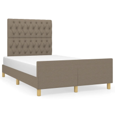 vidaXL tópszínű szövet ágykeret fejtámlával 120x190 cm ágy és ágykellék