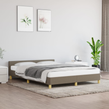 vidaXL tópszínű szövet ágykeret fejtámlával 140x190 cm ágy és ágykellék