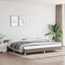 vidaXL Tópszínű szövet ágykeret fejtámlával 200x200 cm ágy és ágykellék