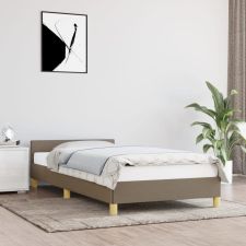 vidaXL tópszínű szövet ágykeret fejtámlával 90 x 200 cm ágy és ágykellék
