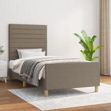 vidaXL tópszínű szövet ágykeret fejtámlával 90 x 200 cm ágy és ágykellék