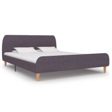 vidaXL tópszínű szövet ágykeret matrac nélkül 150x200 cm ágy és ágykellék
