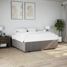 vidaXL tópszínű szövet ágykeret matrac nélkül 200 x 200 cm ágy és ágykellék