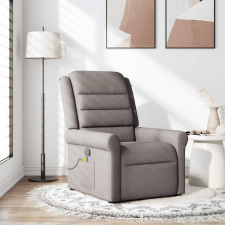 vidaXL tópszínű szövet dönthető masszázsfotel masszázsfotel