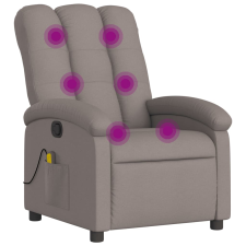 vidaXL tópszínű szövet dönthető masszázsfotel (371747) masszázsfotel