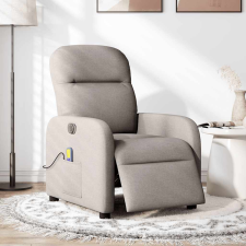 vidaXL tópszínű szövet elektromos dönthető masszázsfotel (3302969) masszázsfotel