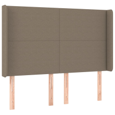 vidaXL tópszínű szövet fejtámla szárnyakkal 147x16x118/128 cm (3119302) ágy és ágykellék