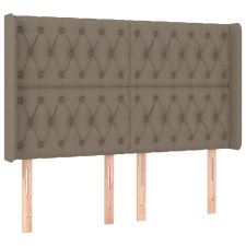vidaXL tópszínű szövet fejtámla szárnyakkal 163x16x118/128 cm (3119926) ágy és ágykellék