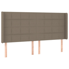 vidaXL tópszínű szövet fejtámla szárnyakkal 183x16x118/128 cm (3119598) ágy és ágykellék