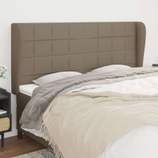vidaXL tópszínű szövet fejtámla szárnyakkal 203x23x118/128 cm ágy és ágykellék