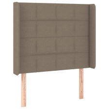 vidaXL tópszínű szövet fejtámla szárnyakkal 93x16x118/128 cm (3119566) ágy és ágykellék