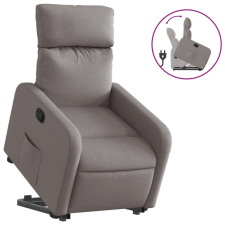 vidaXL tópszínű szövet felállást segítő dönthető fotel (3206706) bútor