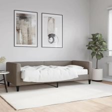 vidaXL tópszínű szövet kanapéágy matraccal 80 x 200 cm bútor