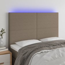 vidaXL tópszínű szövet LED-es fejtámla 144x5x118/128 cm ágy és ágykellék