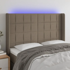 vidaXL tópszínű szövet LED-es fejtámla 147x16x118/128 cm ágy és ágykellék