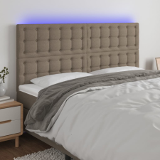 vidaXL tópszínű szövet LED-es fejtámla 200x5x118/128 cm ágy és ágykellék