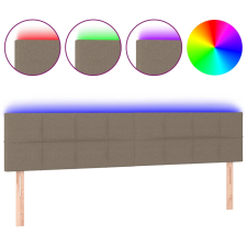 vidaXL tópszínű szövet LED-es fejtámla 200x5x78/88 cm (3121638) ágy és ágykellék