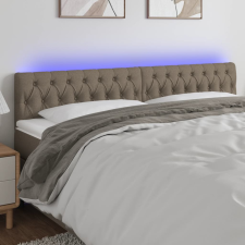 vidaXL tópszínű szövet LED-es fejtámla 200x7x78/88 cm ágy és ágykellék