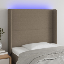 vidaXL tópszínű szövet LED-es fejtámla 93x16x118/128 cm ágy és ágykellék