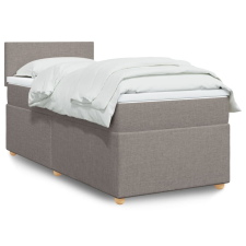 vidaXL tópszínű szövet rugós ágy matraccal 100 x 200 cm ágy és ágykellék