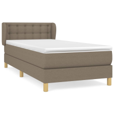 vidaXL tópszínű szövet rugós ágy matraccal 100 x 200 cm (3127105) ágy és ágykellék