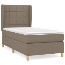 vidaXL tópszínű szövet rugós ágy matraccal 100 x 200 cm (3128505) ágy és ágykellék