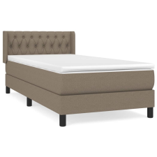 vidaXL tópszínű szövet rugós ágy matraccal 100 x 200 cm (3129933) ágy és ágykellék