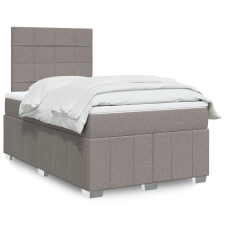 vidaXL tópszínű szövet rugós ágy matraccal 120 x 190 cm ágy és ágykellék