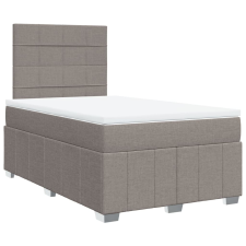vidaXL tópszínű szövet rugós ágy matraccal 120 x 190 cm (3291611) ágy és ágykellék